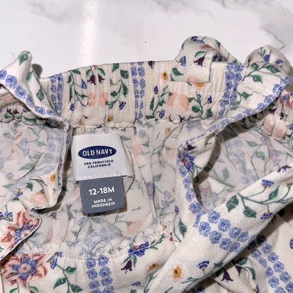 Old navy Floral Patterned Sleeveless Dress side 12-18 months - Picture 4 of 5